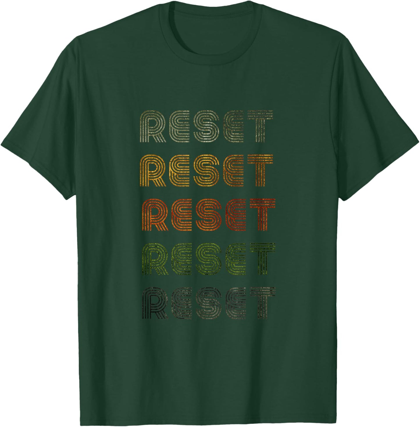 Love Heart Reset Grunge Vintage Style Black Reset T-Shirt - T-Shirt | Forest