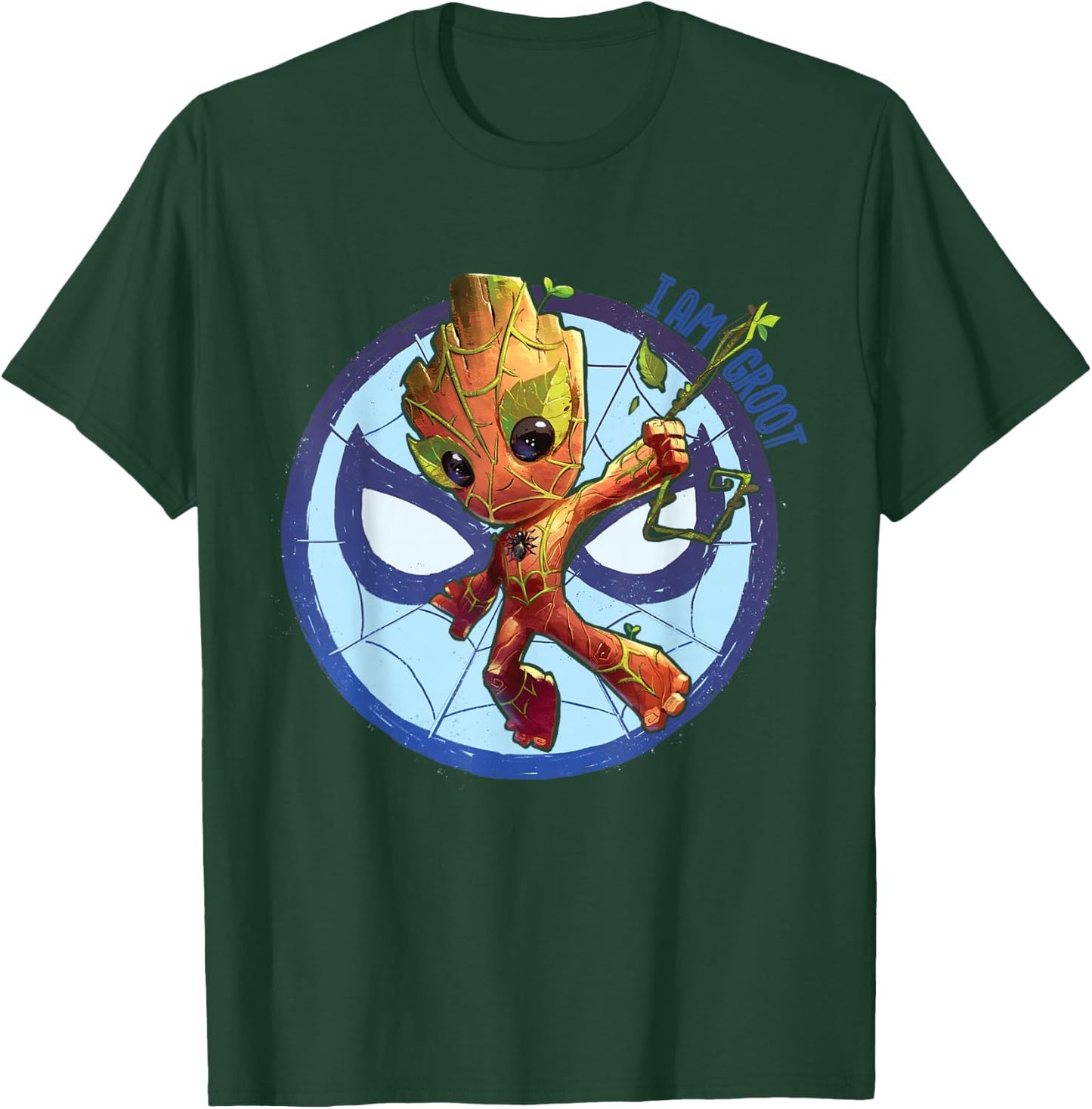 Marvel 85th Anniversary I Am Groot Spider-Man Impression T-Shirt - T-Shirt | Forest