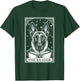 Tarot Card Vintage Belgian Malinois Book Lover The Reader T-Shirt - T-Shirt | Forest