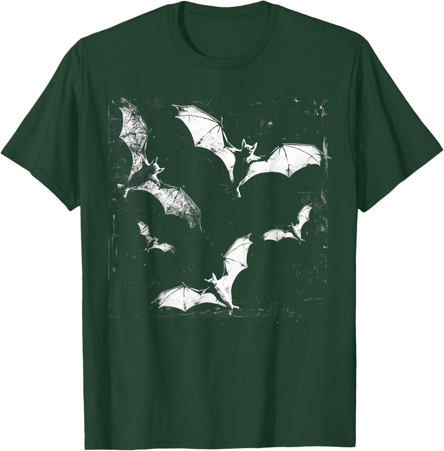 Bats Vampire Horror Spooky Art Halloween Goth Alt Aesthetic T-Shirt - T-Shirt | Forest
