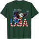 Happy 4th of July America Flag Patriotic Eagle USA Women Men T-Shirt - T-Shirt | Forest