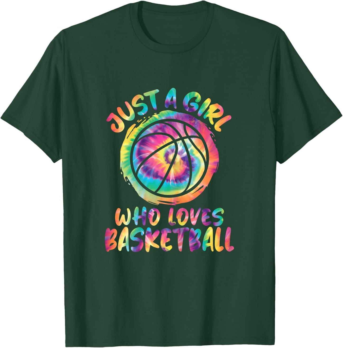 Just A Girl Who Loves Basketball Girls Basketball Player T-Shirt - T-Shirt | Forest