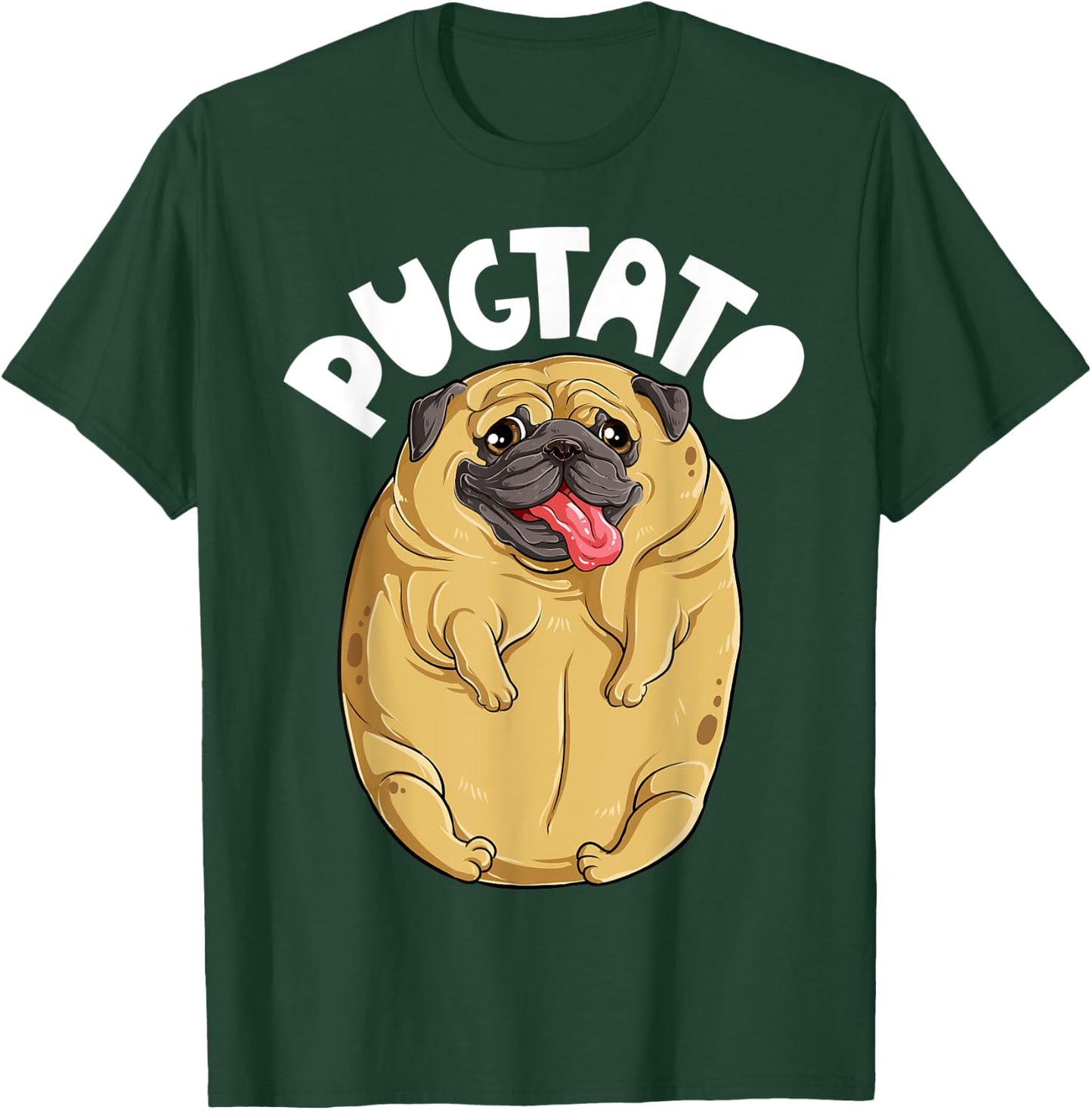 Pugtato Pug Potato Shirt Dog Lovers Costume Funny Meme Gifts T-Shirt - T-Shirt | Forest