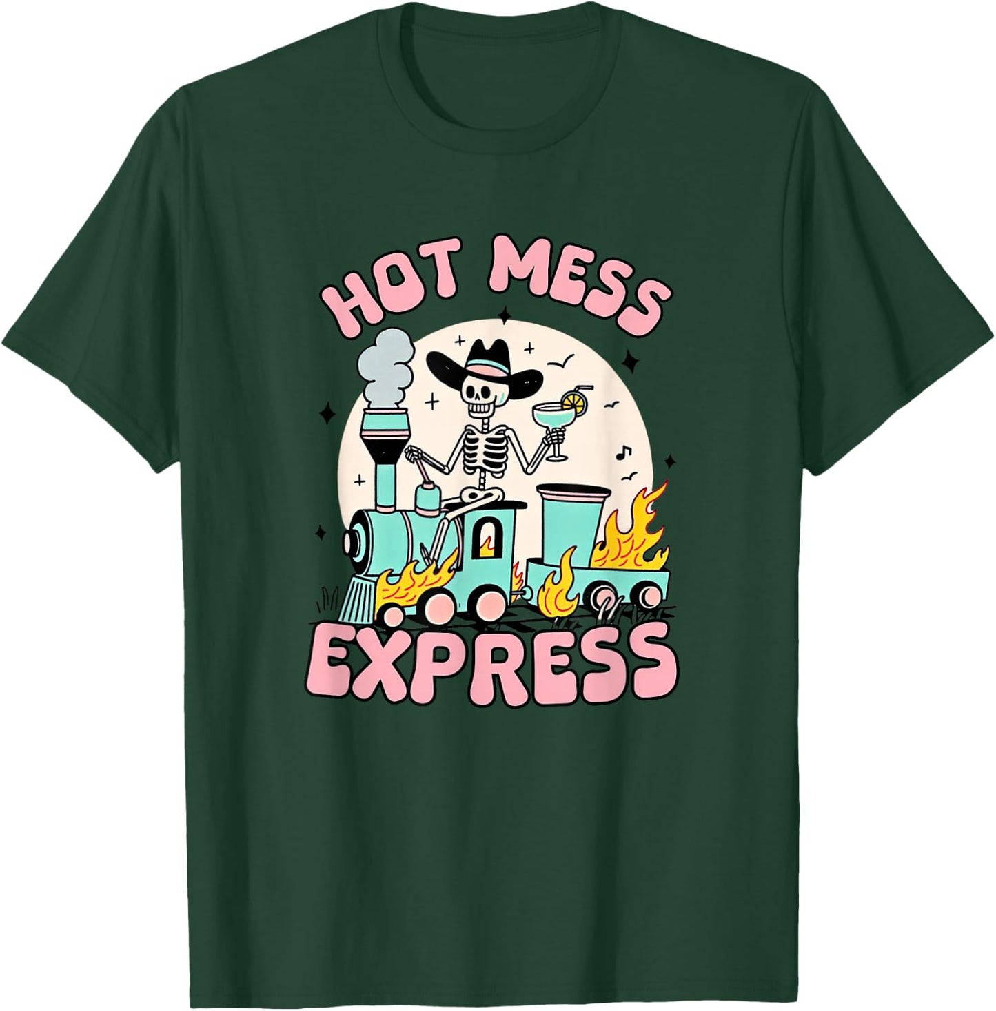Snarky Hot Mess Express Funny T-Shirt - T-Shirt | Forest