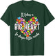 It Takes A Big Heart To Shape Little Minds Teacher Men Women Kids T-Shirt - T-Shirt | Forest