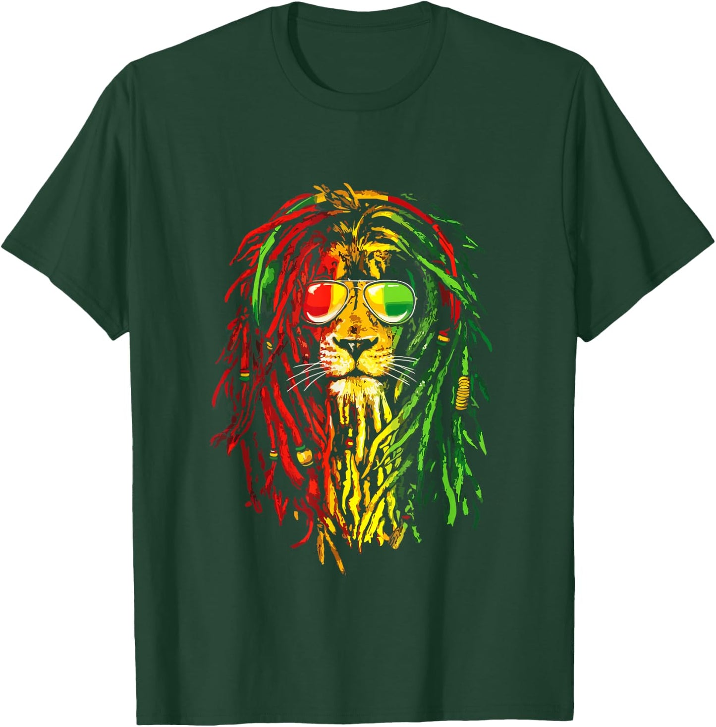 Reggae Music lovers , Jamaican royal lion T-Shirt - T-Shirt | Forest