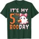 Its My Boo Day Cute Halloween 5th Birthday Ghost Bow Girl T-Shirt - T-Shirt | Forest