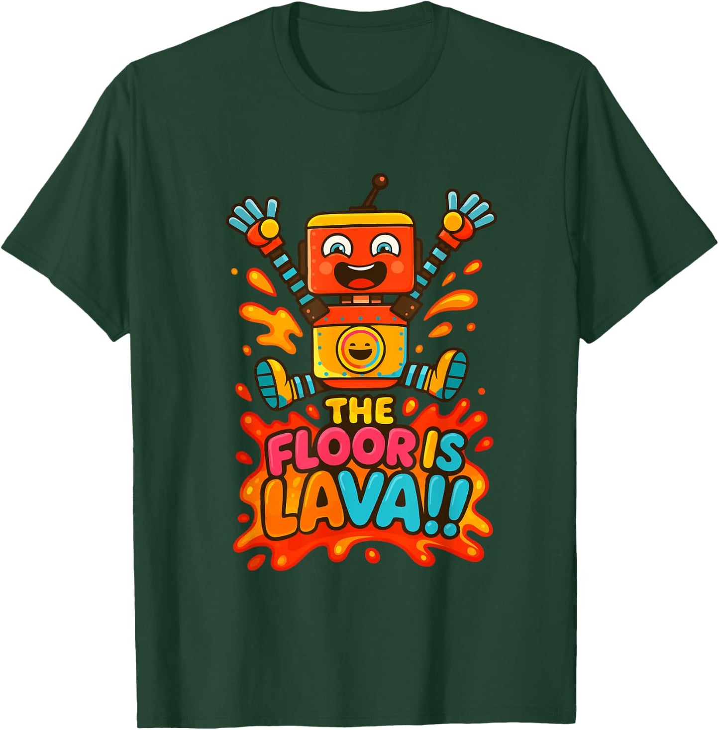 Rusty’s Floor is Lava Kids Adventure Fun T-Shirt - T-Shirt | Forest