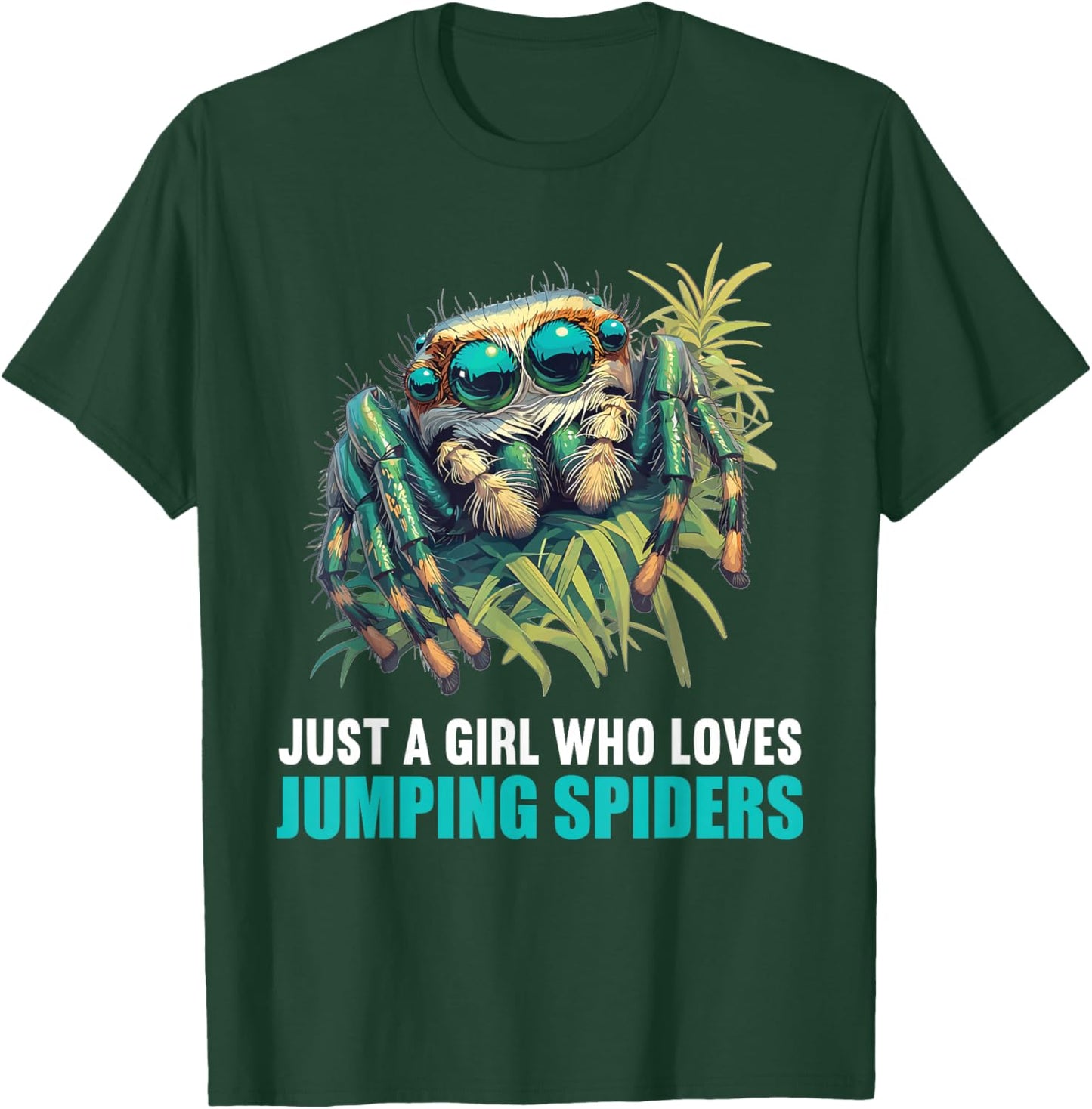 Jumping Spiders Jumping Spider T-Shirt - T-Shirt | Forest