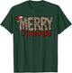 Merry Christmas Leopard Santa Hat Cheetah Print Xmas Pajamas T-Shirt - T-Shirt | Forest