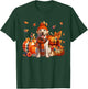Labrador Retriever Thanksgiving Leopard Pumpkins Fall Leaves T-Shirt - T-Shirt | Forest