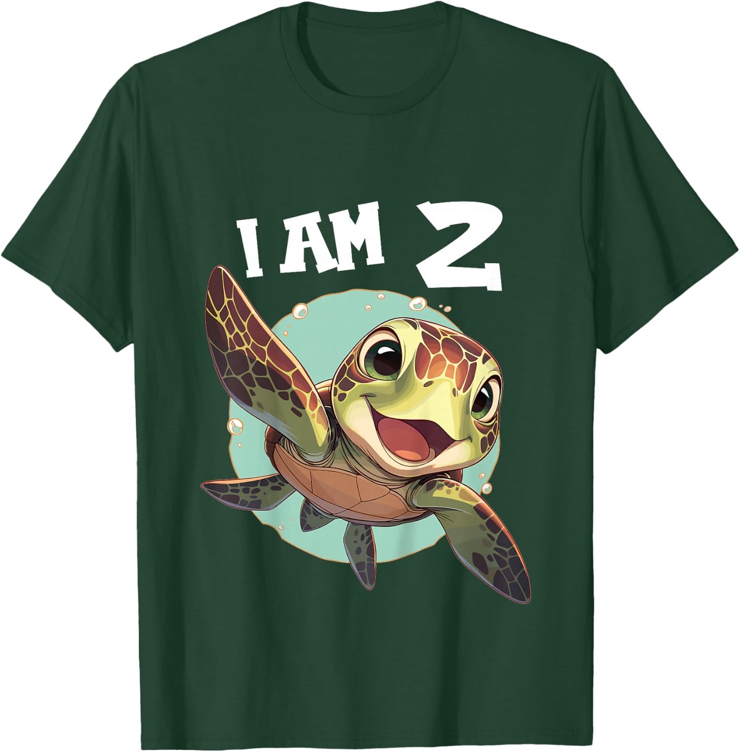 2 Years old 2 birthday Sea Turtles Boy Girl Sea Turtle T-Shirt - T-Shirt | Forest
