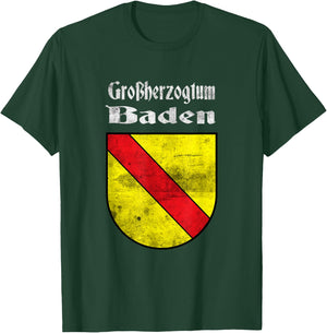 Great Duke Baden Württemberg Flag Badian T-Shirt - T-Shirt | Forest