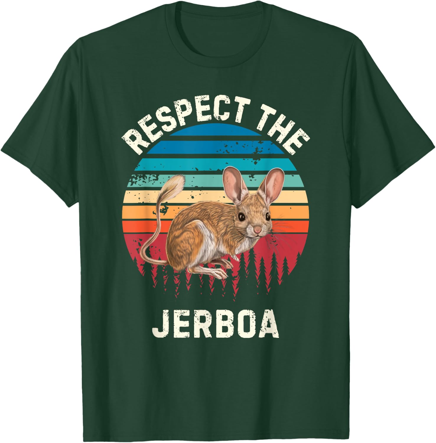 Retro Respect The Jerboa Vintage Grunge Jerboa Lover T-Shirt - T-Shirt | Forest