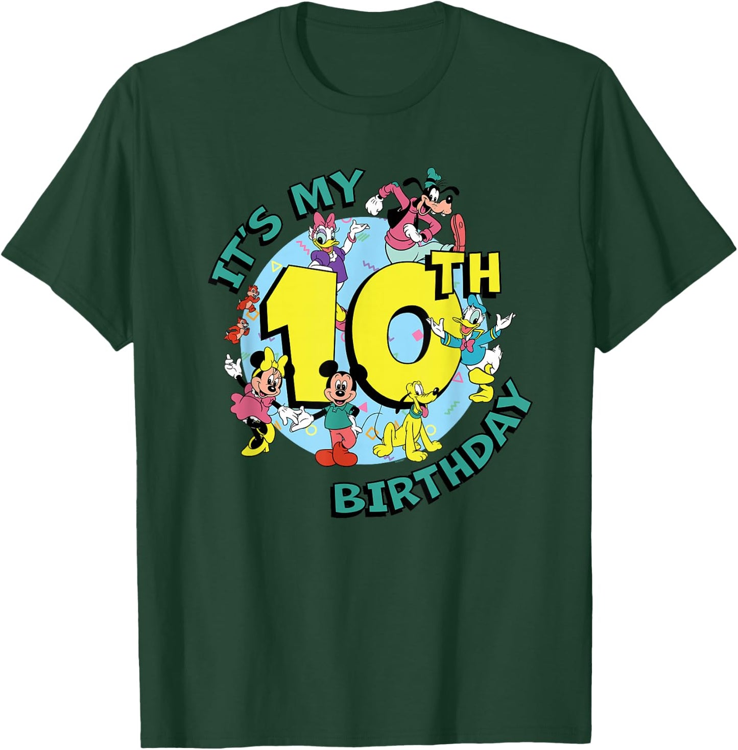 Disney Mickey and Friends It's My Tenth 10th Birthday T-Shirt - T-Shirt | Forest