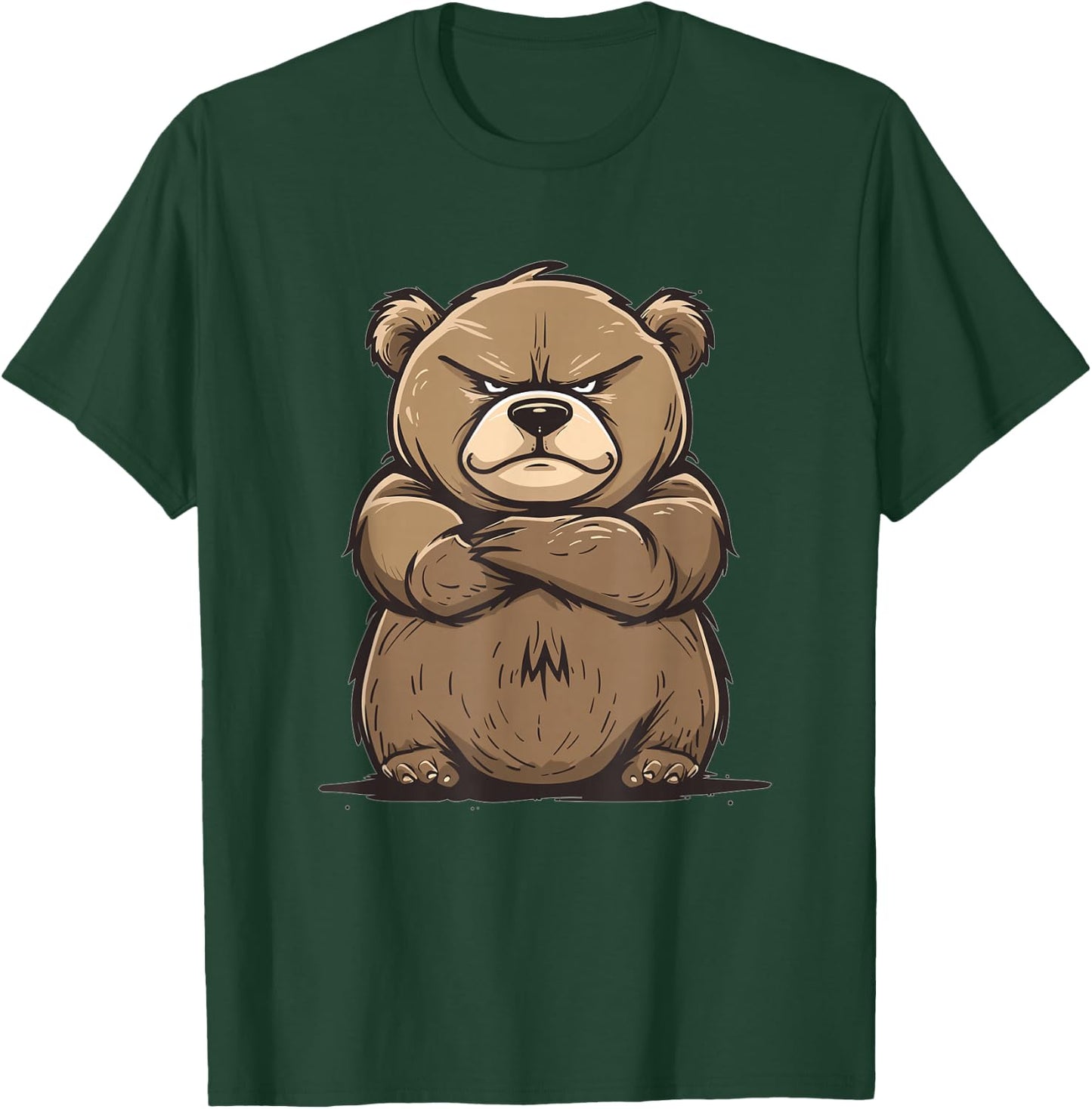 Grumpy Grizzly Bear T-Shirt - T-Shirt | Forest