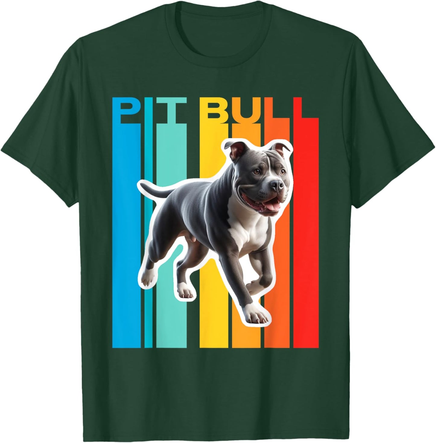 Colorful Pit Bull T-Shirt - T-Shirt | Forest