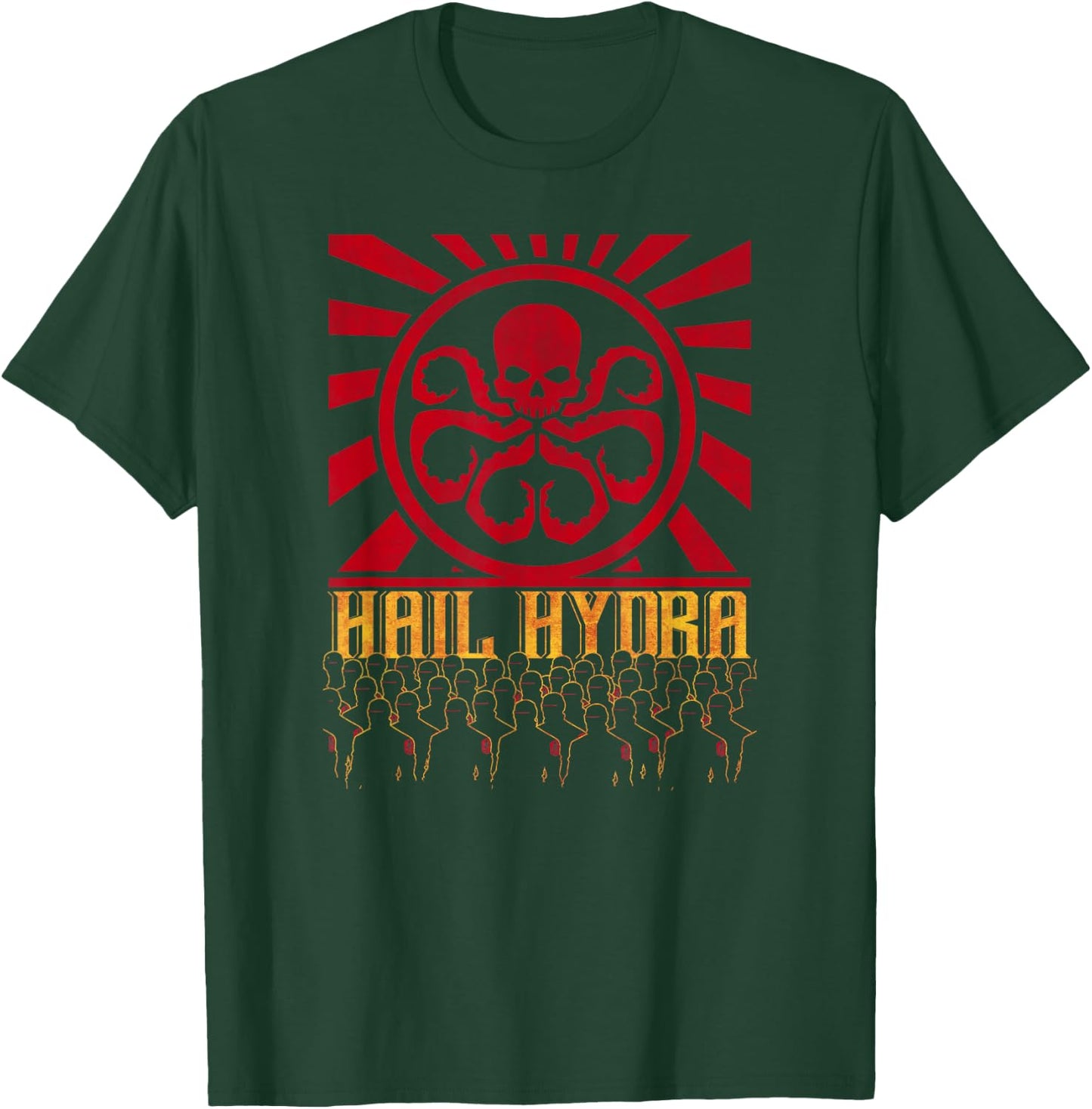 Marvel Comics Hail Hydra Army Propaganda Vintage Poster T-Shirt - T-Shirt | Forest