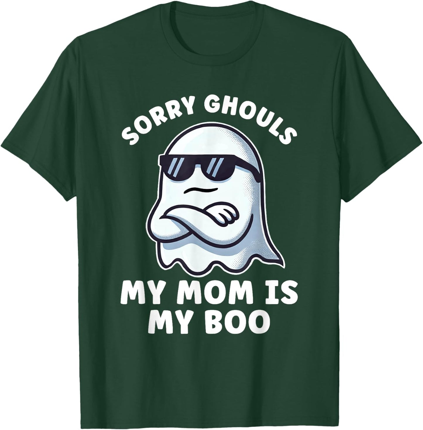 Halloween Ghost My Mama is my Boo Boys Kids Mom is my Boo T-Shirt - T-Shirt | Forest