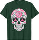 Pink Ribbon Skull Skeleton Breast Cancer Awareness T-Shirt - T-Shirt | Forest