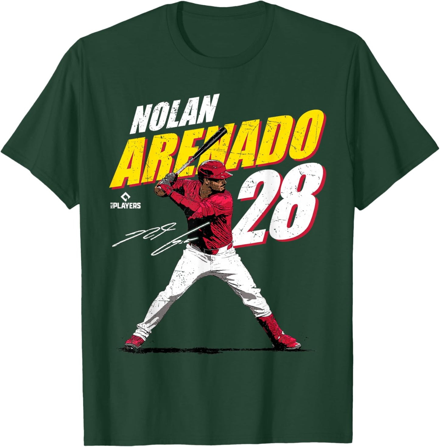License Champs Nolan Arenado MLBPA St. Louis Baseball Fan , Grey, Small, -Adults, Short Sleeve T-Shirt - T-Shirt | Forest