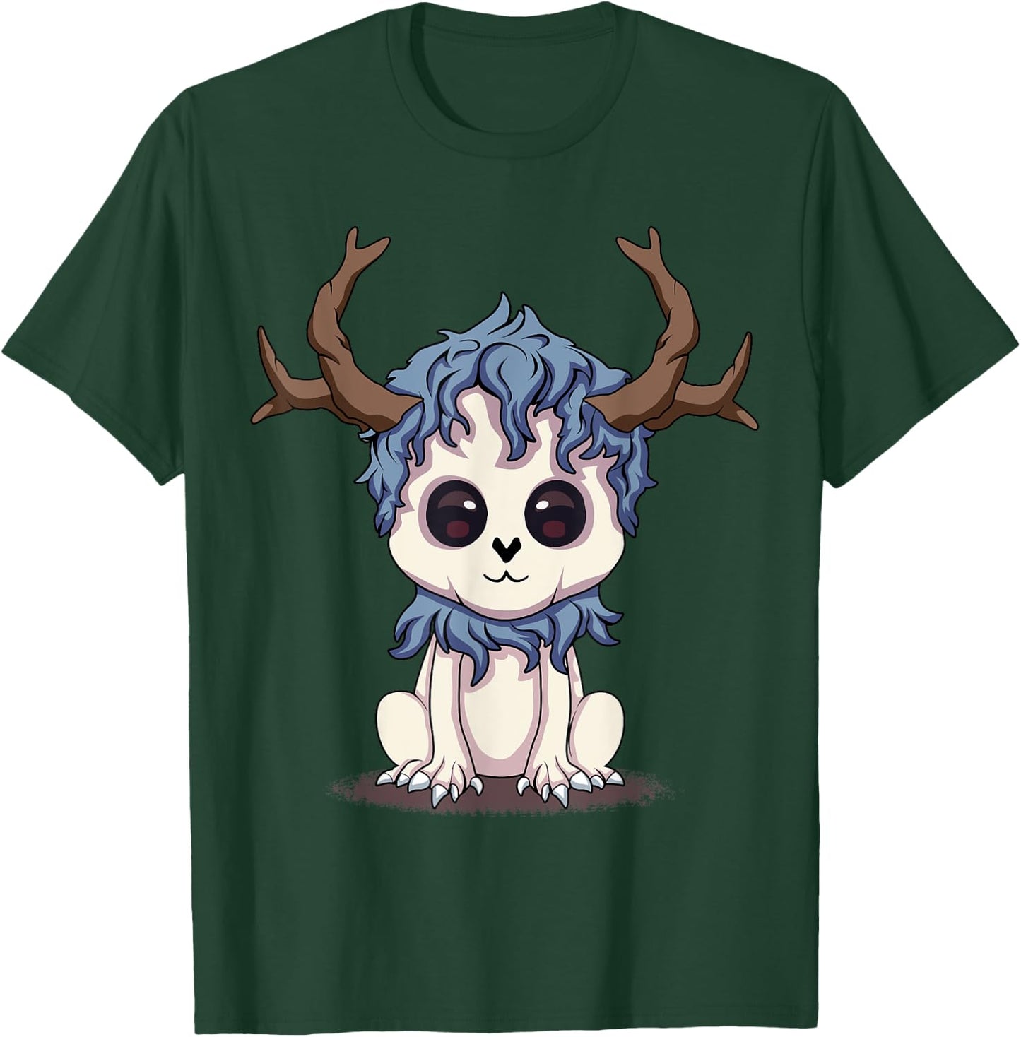 Wendigo Cute Cryptid Kawaii Monster Funny Local Cryptid T-Shirt - T-Shirt | Forest