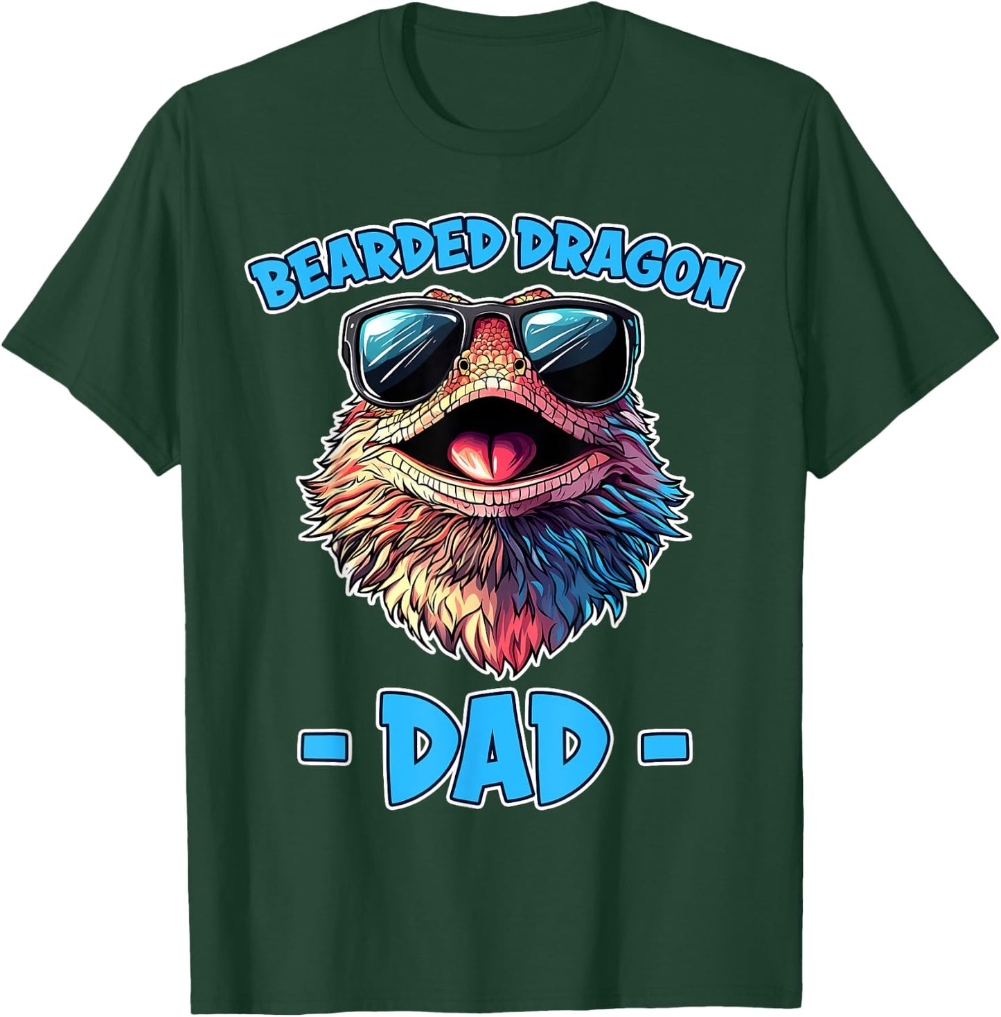 Bearded Dragon Dad Cute Bearded Dragon T-Shirt - T-Shirt | Forest