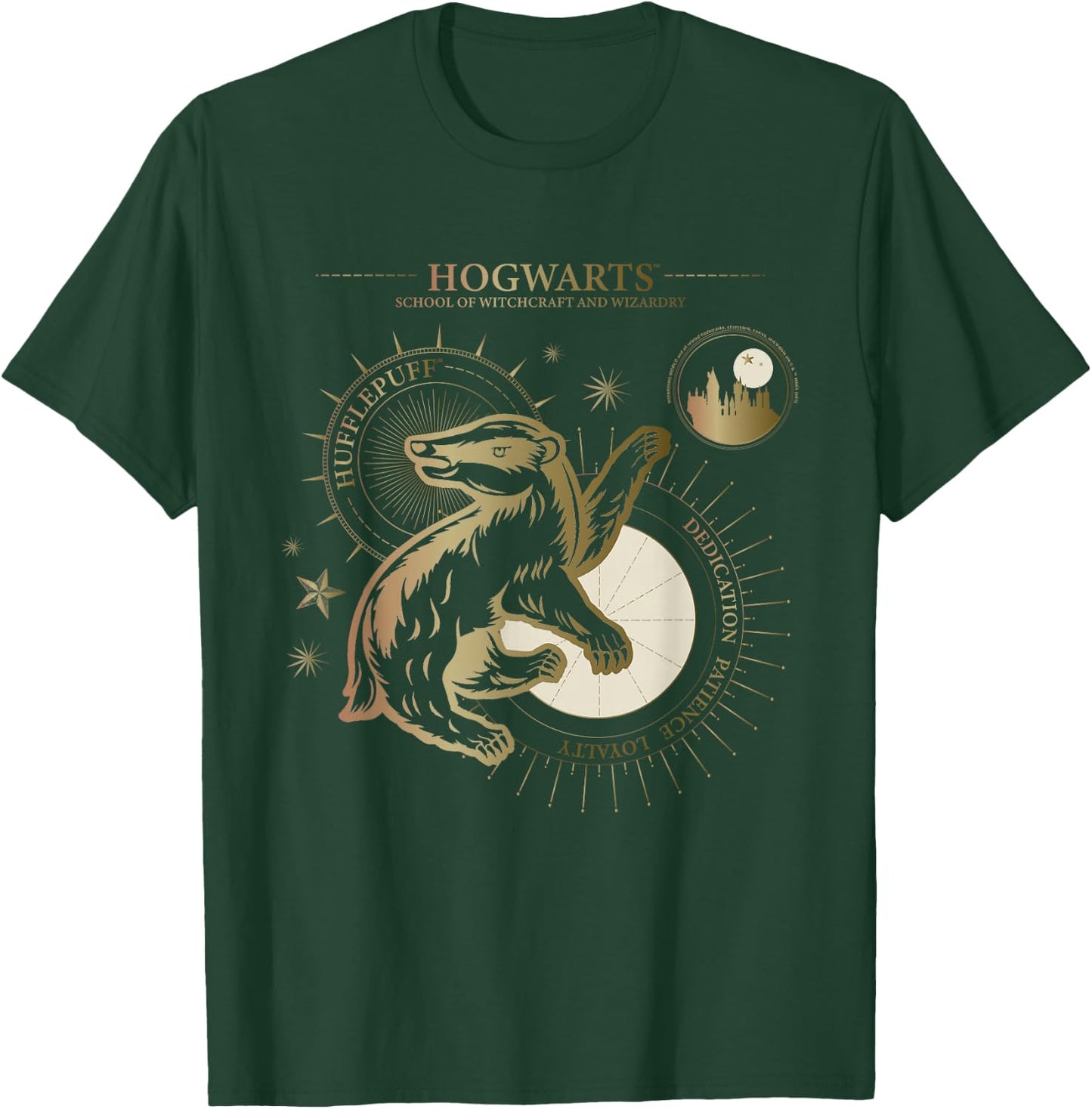 Harry Potter Dedication, Patience, Loyalty, Hufflepuff T-Shirt - T-Shirt | Forest