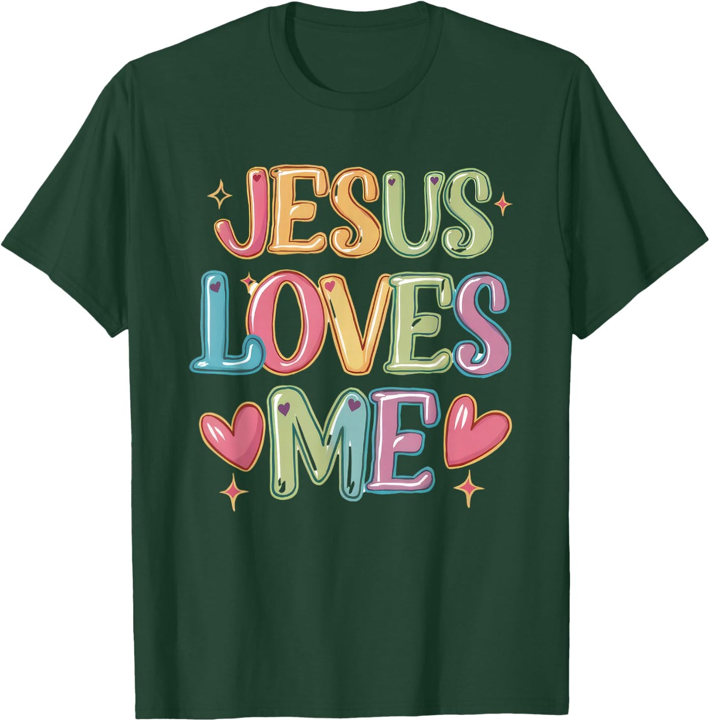Jesus Loves Me! Christian Kids back to school T-Shirt - T-Shirt | Forest