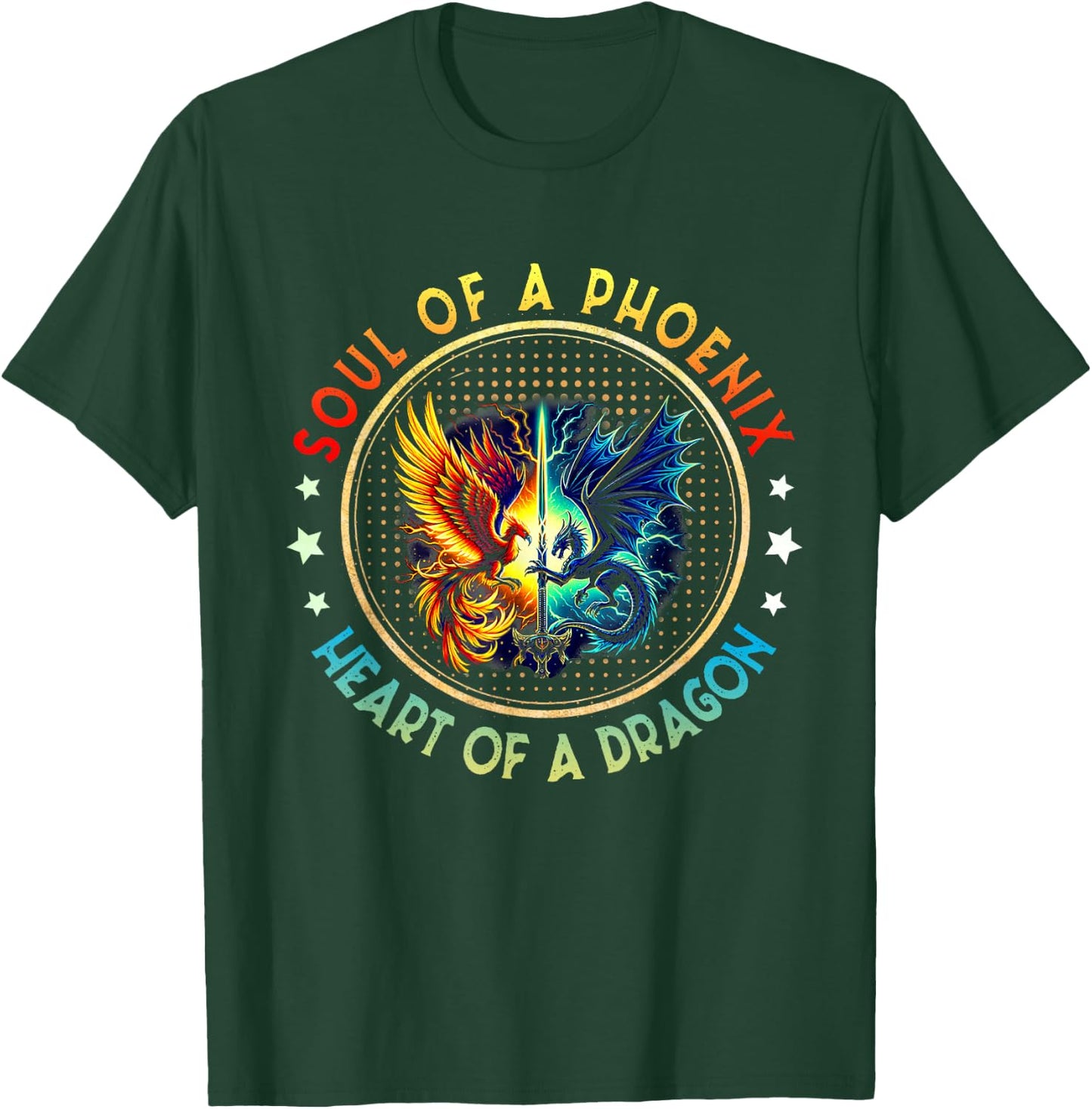 Soul Of Dragon Heart Of A Phoenix Women Kid T-Shirt - T-Shirt | Forest