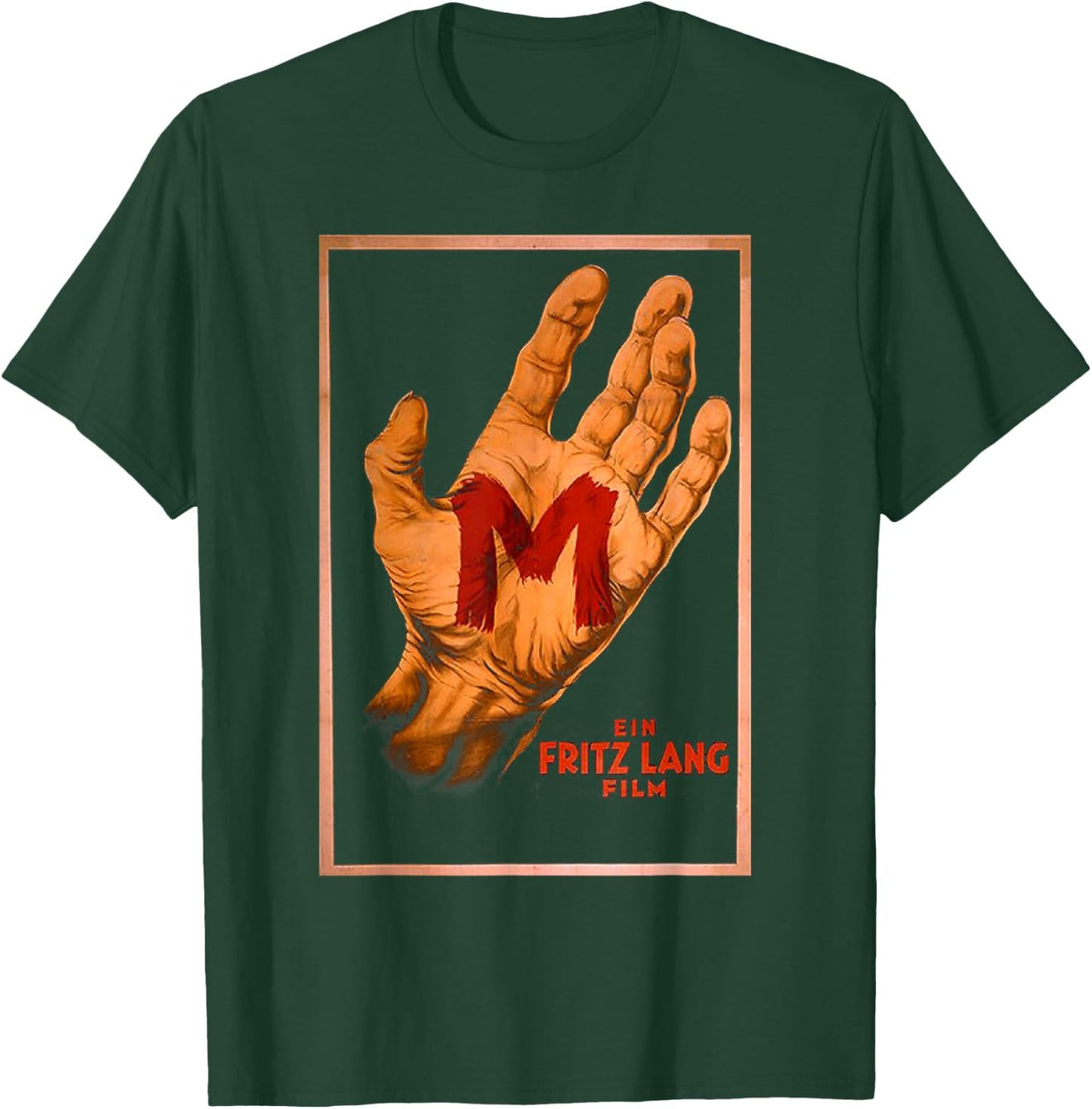 M - Silent Film Classic Mystery Thriller German Poster T-Shirt - T-Shirt | Forest
