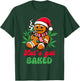 Christmas Xmas Cannabis Weed Lover Smoking Let's Get Baked T-Shirt - T-Shirt | Forest