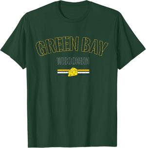 Vintage Green Bay Wisconsin Cheese Pride T-Shirt - T-Shirt | Forest