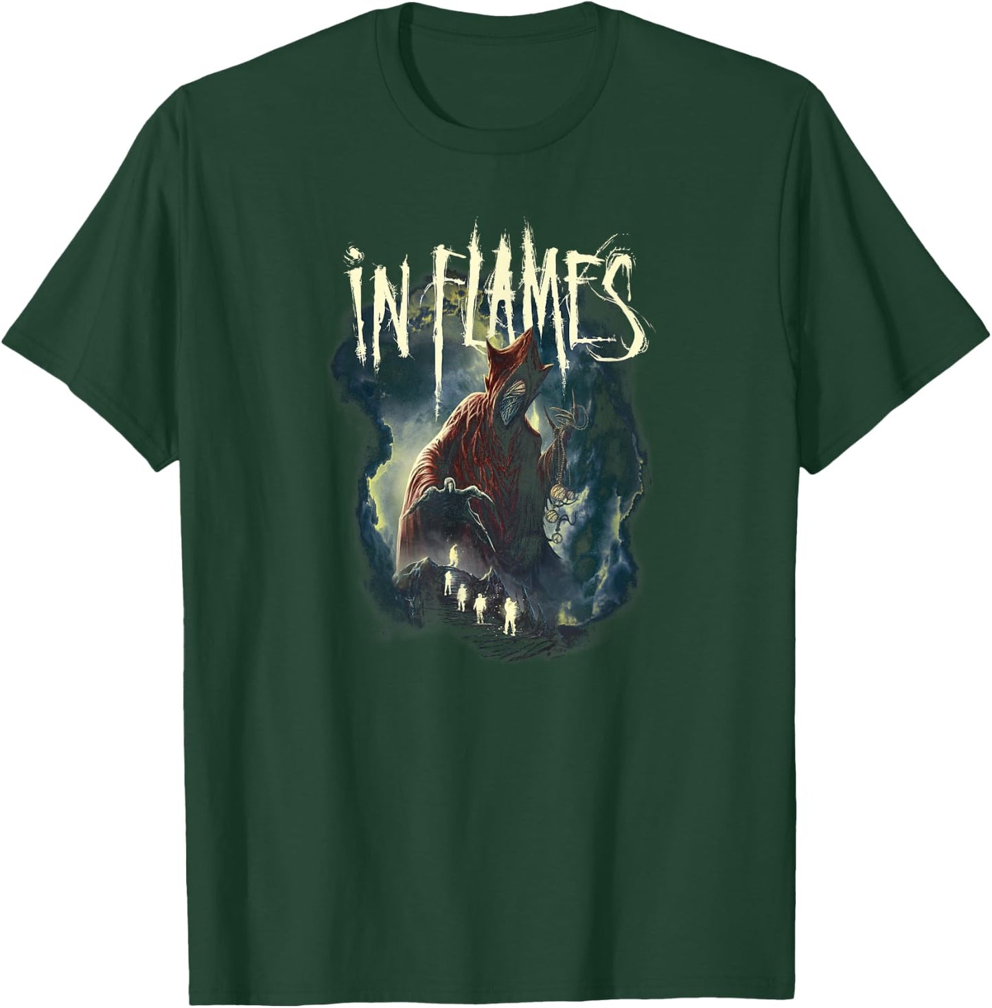 In Flames Foregone Cover , Small, Black T-Shirt - T-Shirt | Forest