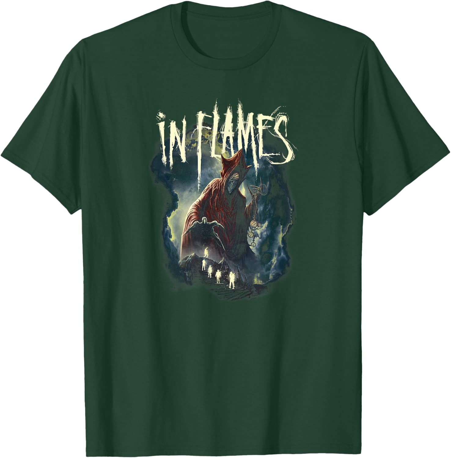 In Flames Foregone Cover , Small, Black T-Shirt - T-Shirt | Forest