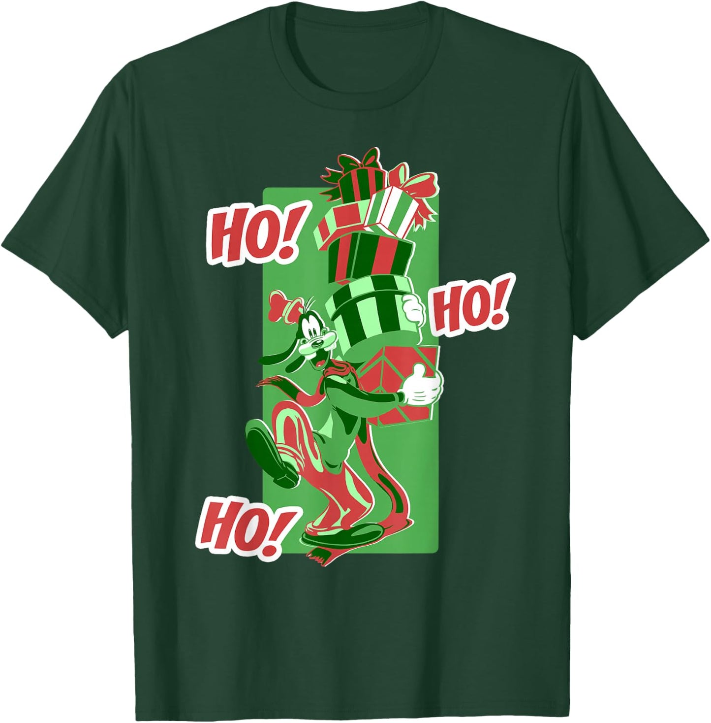 Disney Goofy Ho Ho Ho Christmas Portrait T-Shirt - T-Shirt | Forest