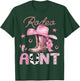 Rodeo Aunt Pink Boots Coquette CowGirl Birthday Party T-Shirt - T-Shirt | Forest