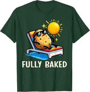 Funny Fully Baked Potato Graphic For Kids T-Shirt - T-Shirt | Forest