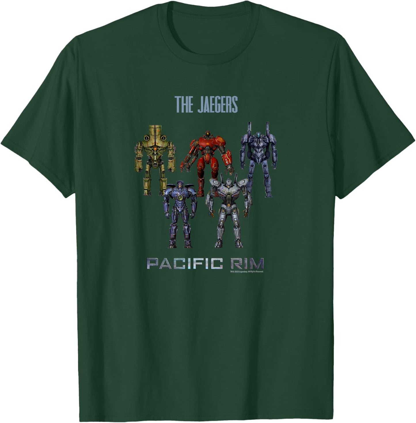 Legendary Pacific Rim Jaeger Robots - Officially Licensed , Small, Black T-Shirt - T-Shirt | Forest