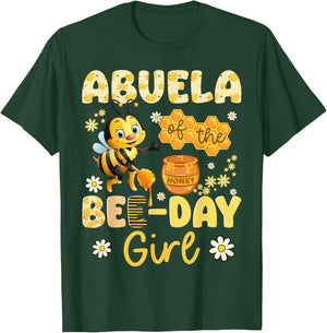 Abuela Of The Bee-Day Girl Funny Bee Birthday Party T-Shirt - T-Shirt | Forest