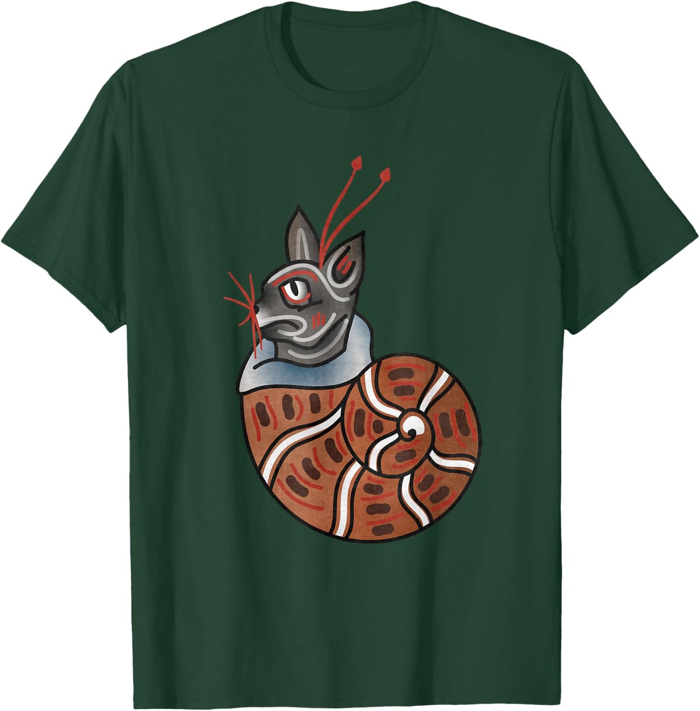Cat-Snail - Medieval Marginalia Cat Snail - MargiKnights Women Kids T-Shirt - T-Shirt | Forest