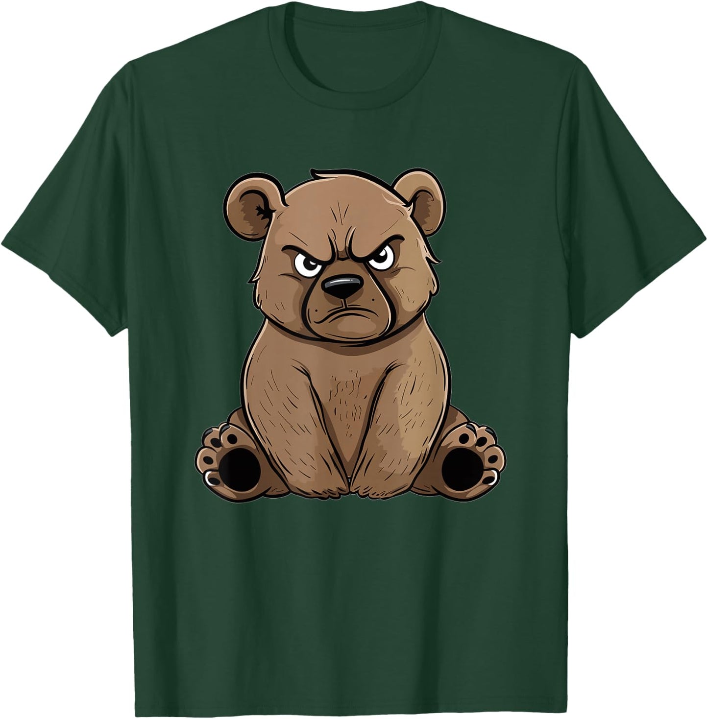 Grumpy Grizzly Bear T-Shirt - T-Shirt | Forest