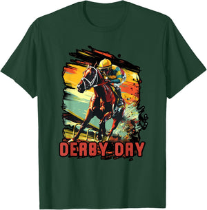 Elegant derby racing day KY Horse Racing Spectacle T-Shirt - T-Shirt | Forest