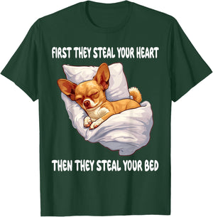 Chihuahua Chiwawa Sleeping Pajamas Nightgown T-Shirt - T-Shirt | Forest