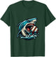 Baseball Shark Lover Summer Sport Shark Bite T-Shirt - T-Shirt | Forest