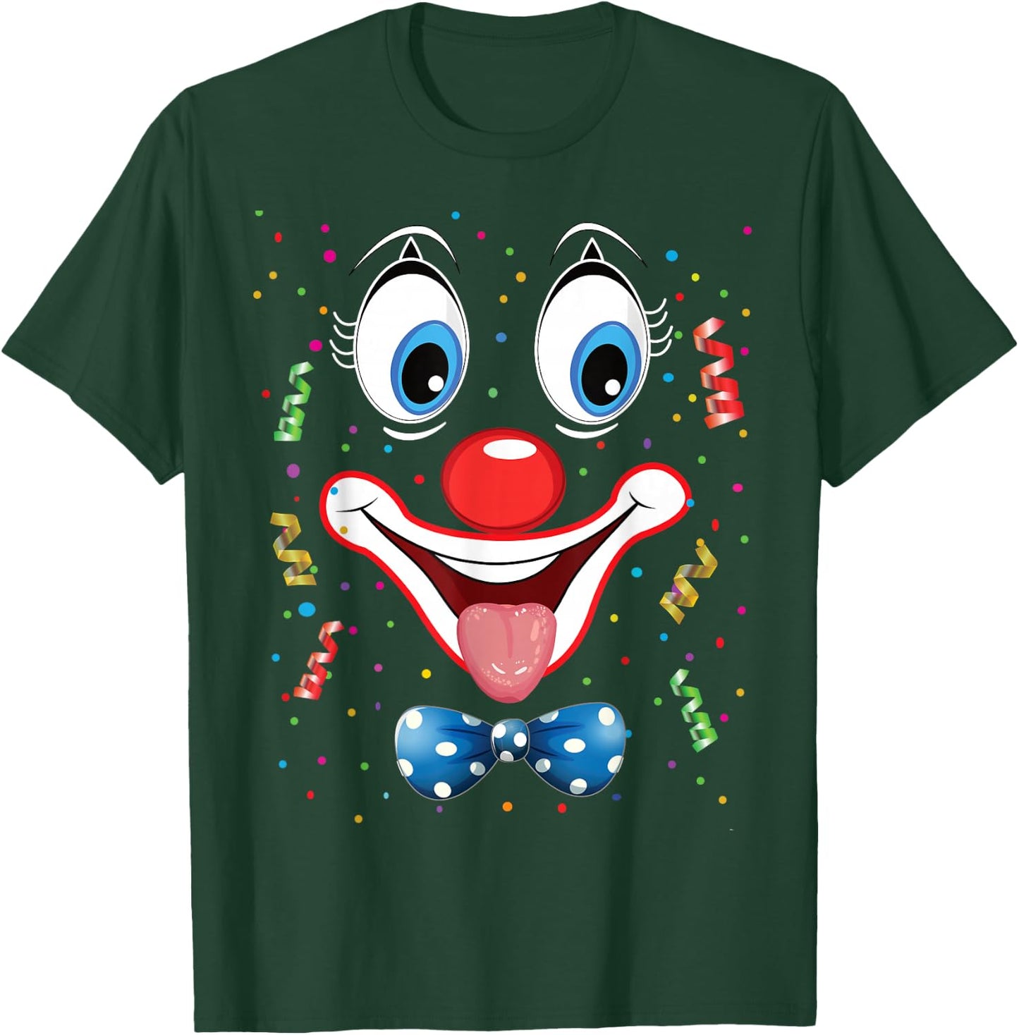 Carnival Clown Face Circus Costume Kids Men Women Carnivals T-Shirt - T-Shirt | Forest