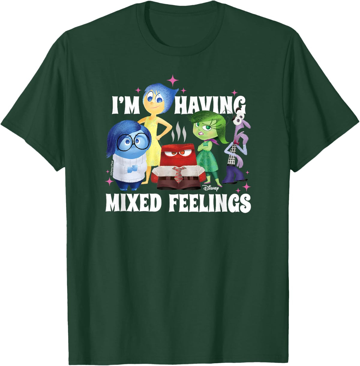 Inside Out - Joy Sadness Disgust Anger Fear Mixed Feelings T-Shirt - T-Shirt | Forest