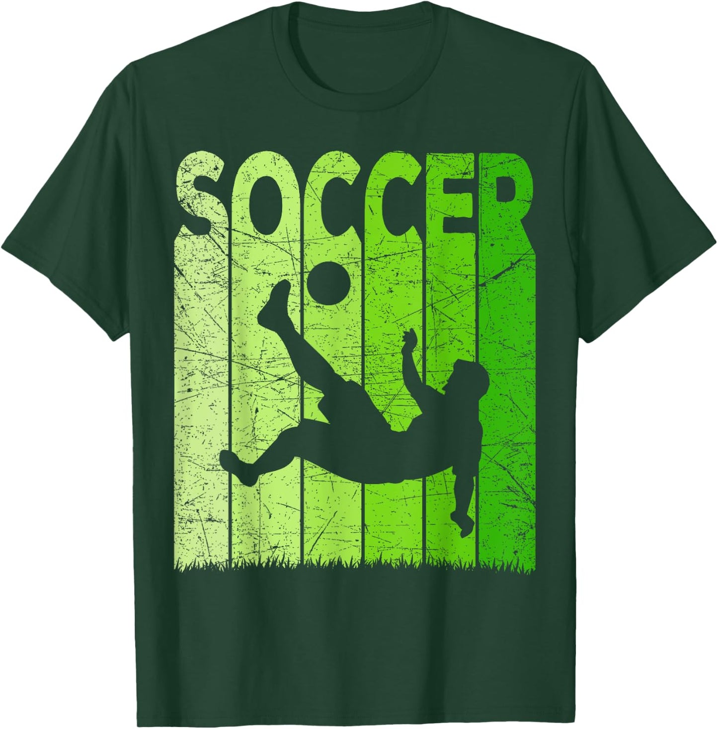 Soccer Vintage Soccer Player Retro Soccer Lover T-Shirt - T-Shirt | Forest