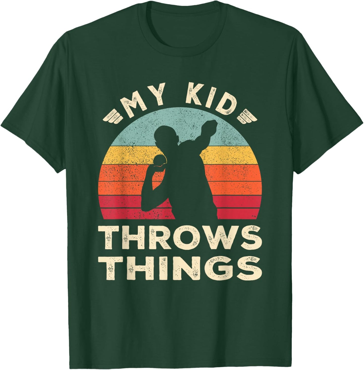 Track and Field Mom Shot Put Dad T-Shirt - T-Shirt | Forest