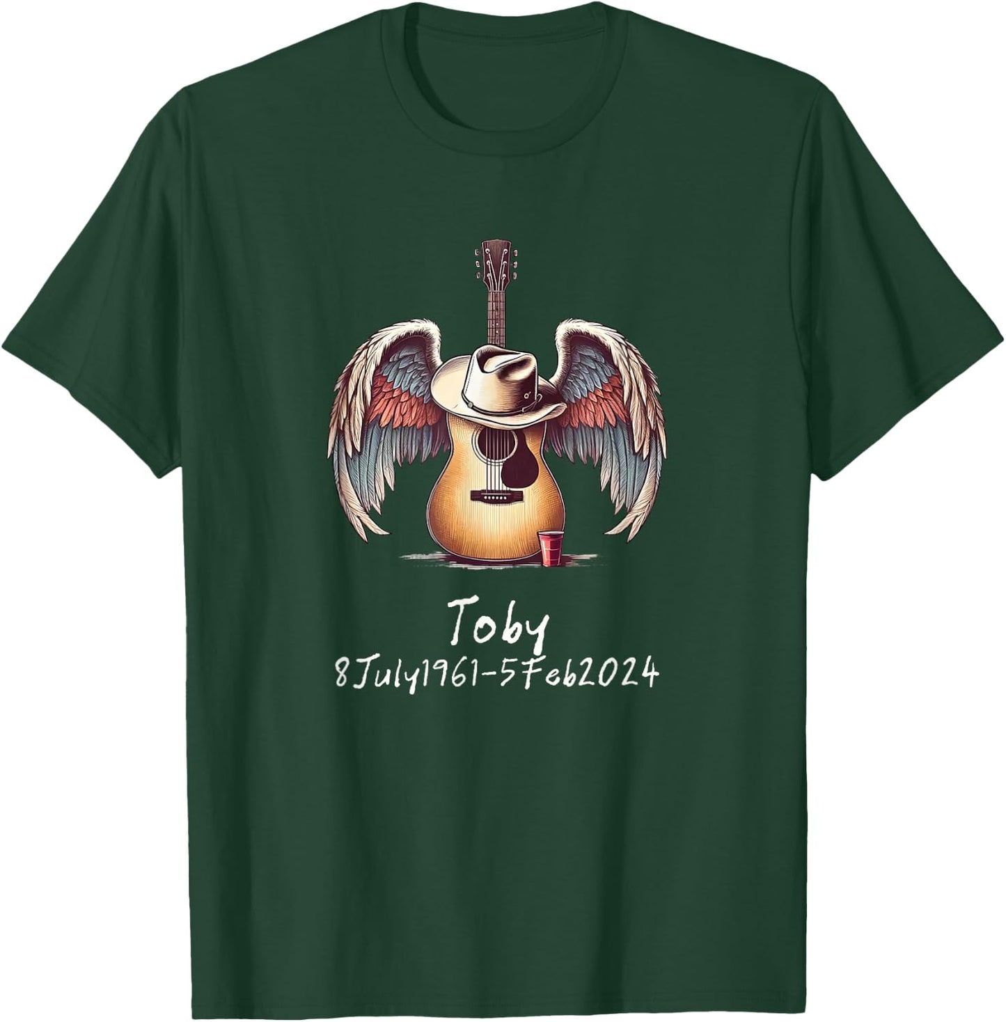 Toby Wings Guitar Red Cup T-Shirt - T-Shirt | Forest